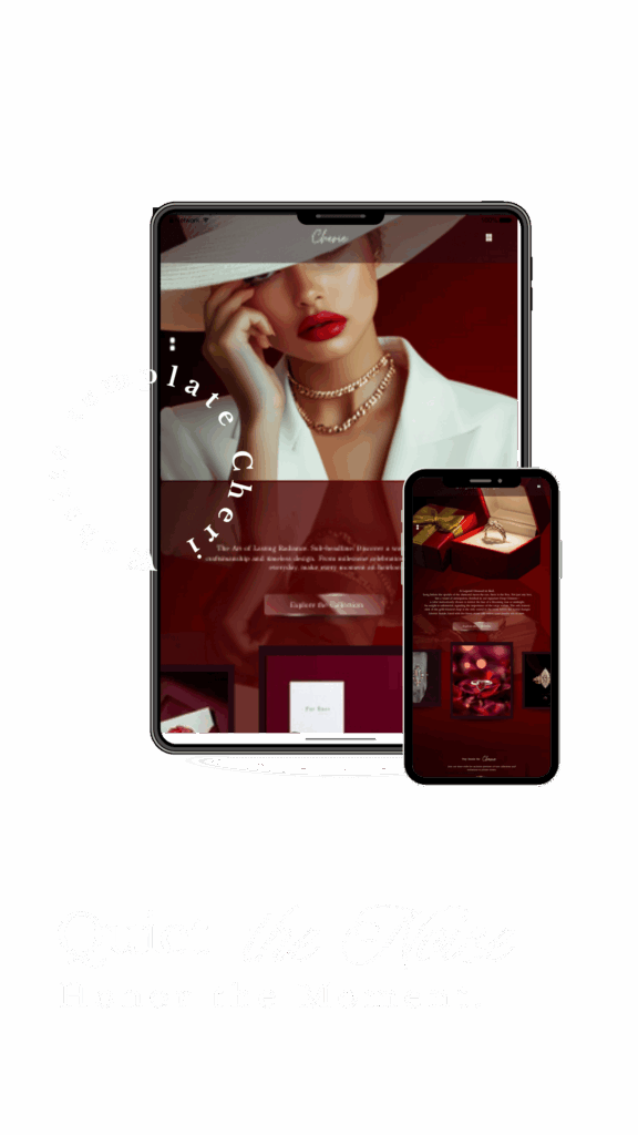 The “Chéri“ Luxury Jewellery Website Template