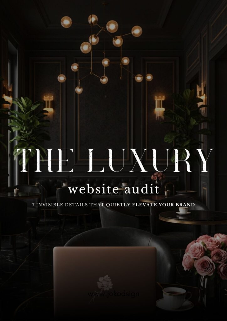 Luxury Jewellery Website Audit PDF for high-end jewellery brands focused on premium website design and refined brand positioning. Alternative shorter version: Luxury Jewellery Website Audit PDF guide for elevating jewellery brand website design. Important: Alt text should describe what is visible in the image. If the image shows a mockup of the PDF on a laptop or tablet, slightly adjust: Mockup of Luxury Jewellery Website Audit PDF displayed on laptop screen with minimal luxury aesthetic.
